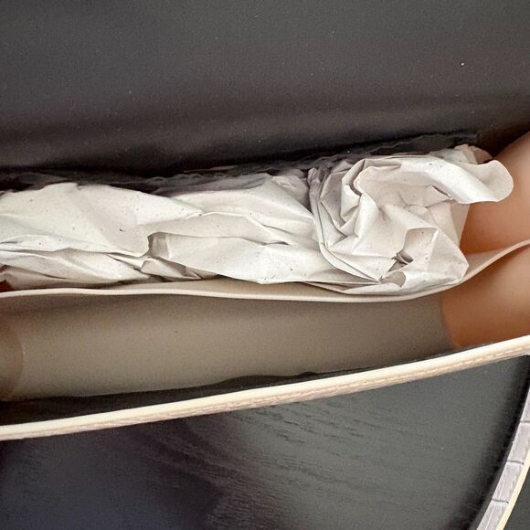 Luv Betsey Betsey Johnson Cream Heart Studded Croc Mini Satchel Crossbody NWT - Picture 6 of 9